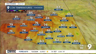 A chance of rain returns to southern Arizona