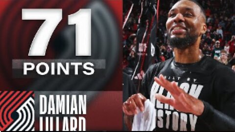 Damian Lillard drops career-high 71 points