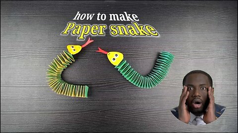 How to make snake with paper craft #diyarts #papercraft #arts