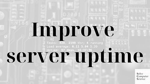 Do THIS to improve your server uptime