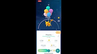 Pokémon Go - Shiny flying Pikachu