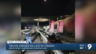 Truck driver killed in crash