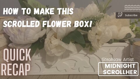 Making a scrolled flower box!