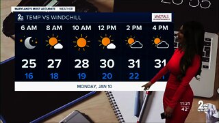 WMAR-2 News Weather at 11 p.m.