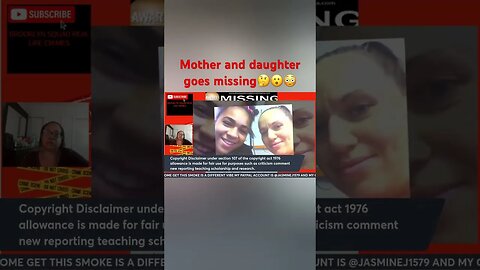 Mother and daughter goes missing #brooklynsquad #crimetime #missingperson#unsolveddisappearances