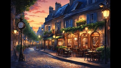 Lofi Music Cafe ☕ Real Time Clock On Stream 🕝 Enjoy, Chill, Vibes 🎵 Paris Cozy Cafe, Lofi Hip Hop