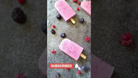 Homemade Mixed Berry Popsicles | Popsicle Recipe #shorts