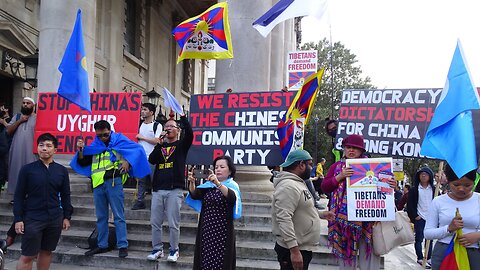 "Nothing To Celebrate" - Protest against the Chinese Communist Party: London 1st October 2023 Part 1