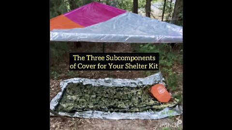 The Three Subcomponents of Cover for Your Shelter Kit