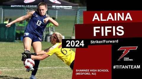 Alaina Fifis (Striker/Forward) Soccer Scouting Video 2022