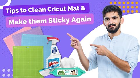 Tips to Clean Cricut Mat & Make them Sticky Again || Manny Maker