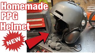 homemade Paramotor communication helmet