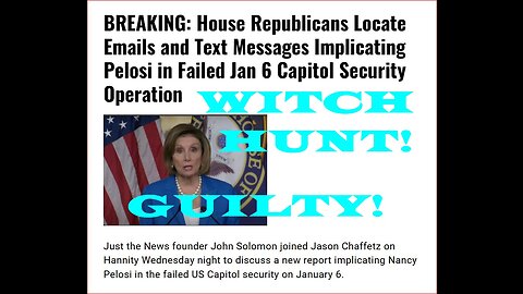 Republicans locate damning communications proving Pelosi complicit for J6!