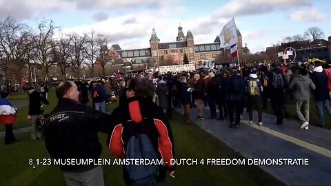 Dutch 4 Freedom manifestatie - 8 Jan 2023 Museumplein Amsterdam