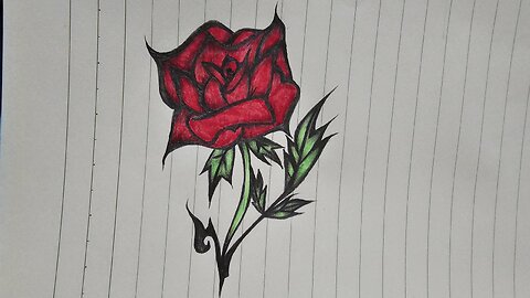 Freestyle art 🎨 Rose 🌹