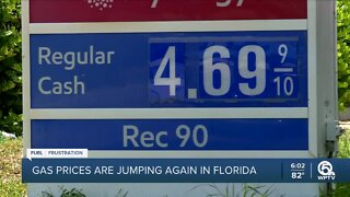 Gas prices rising again in Florida