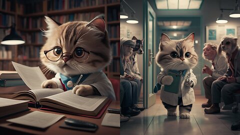 A STORY OF A KITTEN WHO WANTED TO BE A DOCTOR