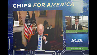 President Biden pushes Congress to sign CHIPS Act