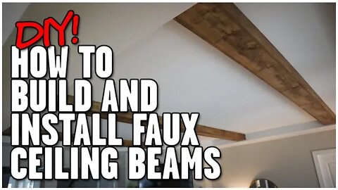 How To Build And Install Faux Ceiling Beams | DIY