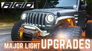 Let there be light! RIGID Radiance Light bar and Rock light install.