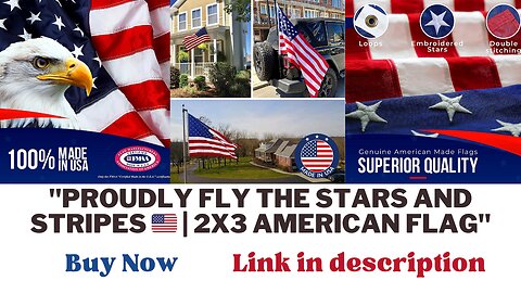 "Show Your Patriotism with a 2x3 American Flag for Outside |