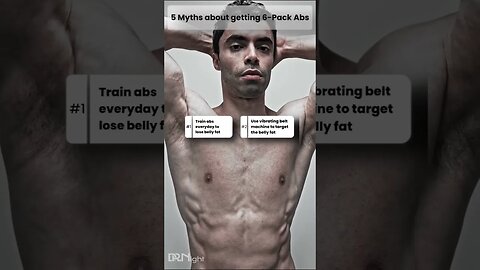 5 Myths about getting Six Pack ABS ! #howtogetabs #sixpack #shorts