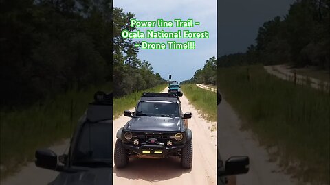 Bronco Raptor, Jeep, AEV Bison Captured by Drone Off-Roading in Ocala Florida #shorts