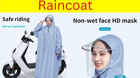 Long Sleeved Single Fashion Raincoat Techshahin24