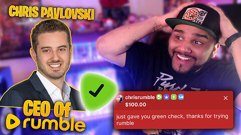 Rumble CEO VERIFIES My Account LIVE & Gives a HUGE DONATION!
