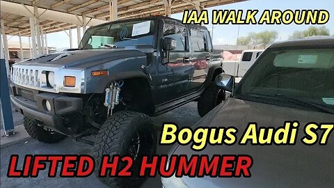 Lifted H2 Hummer Super Cheap, Fake Audi S7, IAA Walk Around