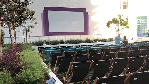 I went to the Rooftop Cinema Club in Los Angeles