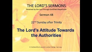 Jesus preaching (48): The Lord's Attitude towards the Authorities
