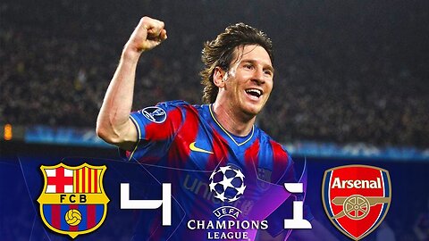 Barcelona 4-1 Arsenal #UCL ¡Messi Scores 4 Goals! 1/4 Final 2009/10 Goals & Highlights HD