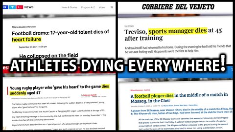 Athletes Dropping and Dying ALL OVER THE WORLD!