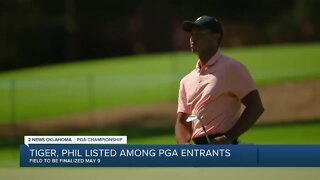 Woods, Mickelson register for PGA Championship in Tulsa