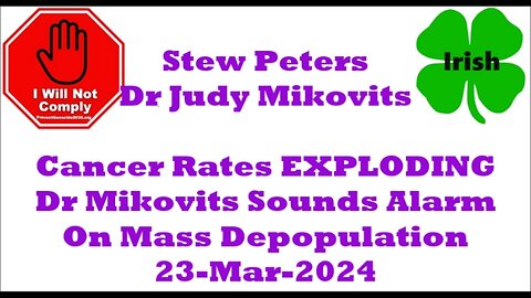 Cancer Rates EXPLODING After Death Jab Dr Mikovits Sounds Alarm On Mass Depopulation 23-Mar-2024