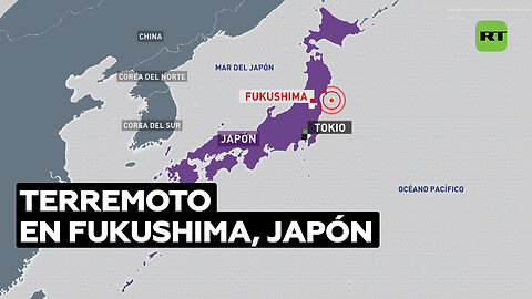 Terremoto de magnitud 6 sacude las costas de Fukushima, Japón