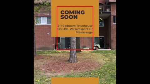 Coming Soon | 1395 Williamsport Cir Mississauga | 2+1 Bed Townhouse For Sale