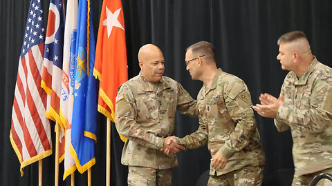 Ohio National Guard conducts command senior enlisted leader change of responsibility ceremony