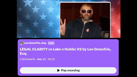 Leo Donofrio, Esq. - Legal Clarity re: Lake v Hobbs