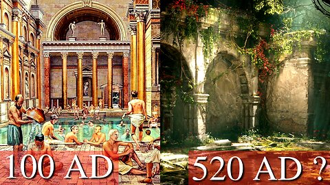 Going to the Bath in Rome after "The Fall" of 476 AD. What would you have seen?