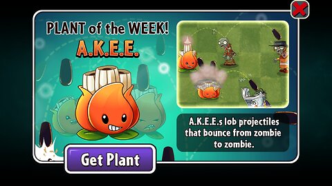 Plants vs Zombies 2 - Penny's Pursuit - Core Plant Showcase -A.K.E.E. - April 2023