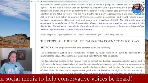 California Crazy: AB 2223 Perinatal Deaths Getting free Pass under Penalty of Civil Suits