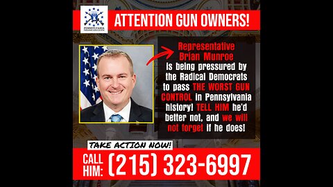 Brian Munroe - The Deciding Vote on Gun Control in Pennsylvania?