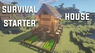 How to build a survival starter house in Minecraft