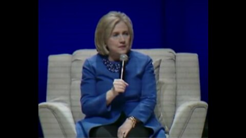 Hillary talks about the election being stolen