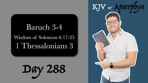 Day 288 - Bible in One Year KJV [2022]