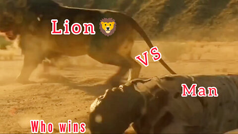 Lion Vs Human who will win| best fight scene ever