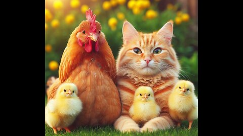 You Won’t Believe How This Cat and Hen Became Friends! (Watch Now)