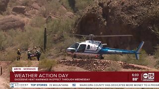 Phoenix hikings trails to be closed because of Excessive Heat Warning Monday